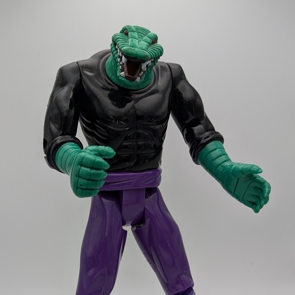 The Lizard Spiderman Animated Series Toy Biz 1994 Marvel Deluxe 10" Fig No Tail - Picture 5 of 9